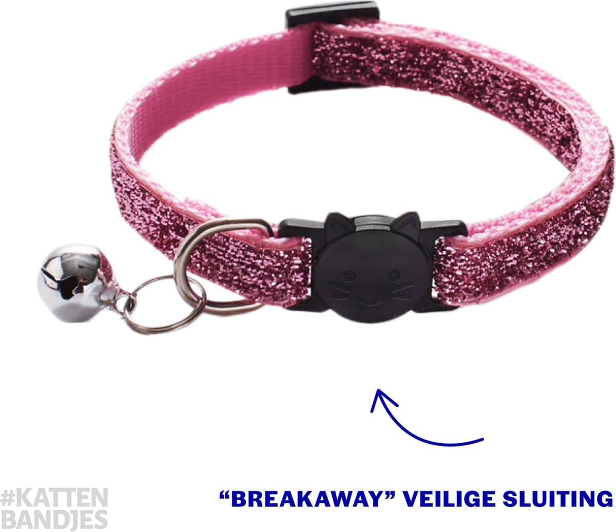 Kattenhalsband met glitter